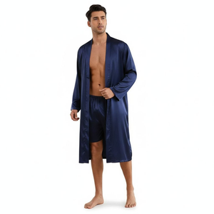 Herren Bademantel & Shorts Set